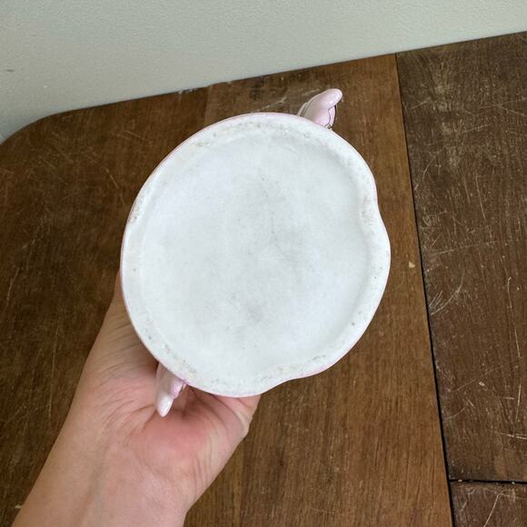 Vintage Osborne Bone‎ China hand painted 22K Gold accent Floral Pink Vase - Picture 7 of 8